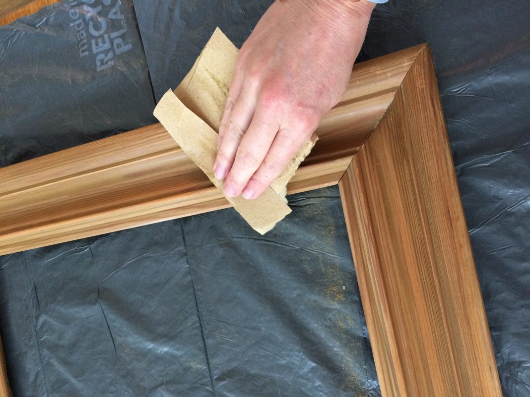 Transform a pine mirror frame to a chalkboard display Once a Duckling