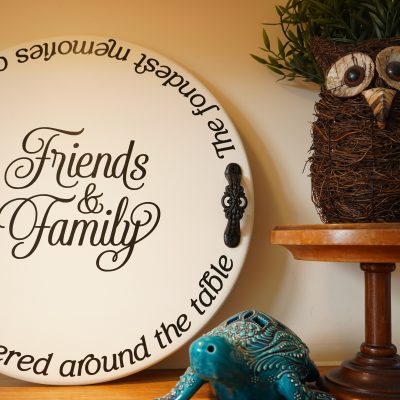 Lazy Susan turned serving tray!