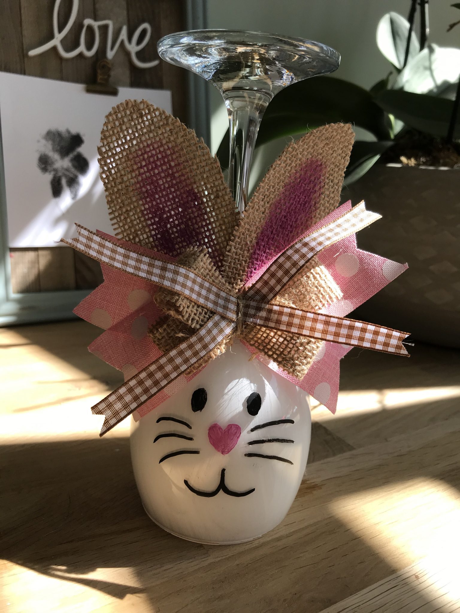 Let's make a cute Wine Glass Bunny! Once a Duckling