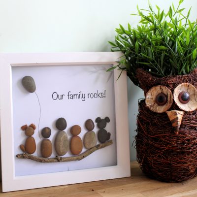 Pebble art on a budget