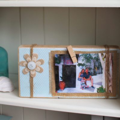 My scrap wood picture frame