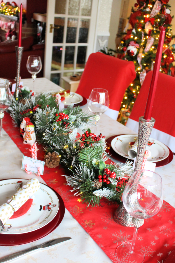 Last minute Christmas Candy Cane place settings - Once a Duckling