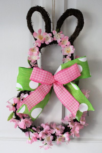 Hobbycraft bunny wreath