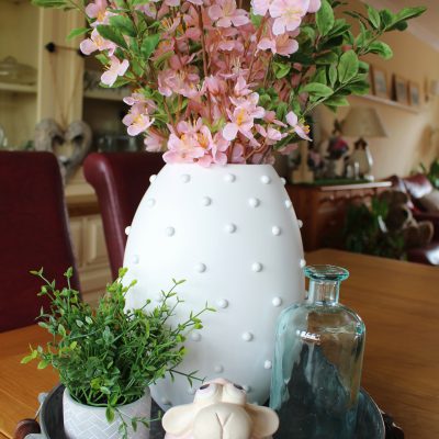 DIY Hobnail Second Hand Vase Transformation