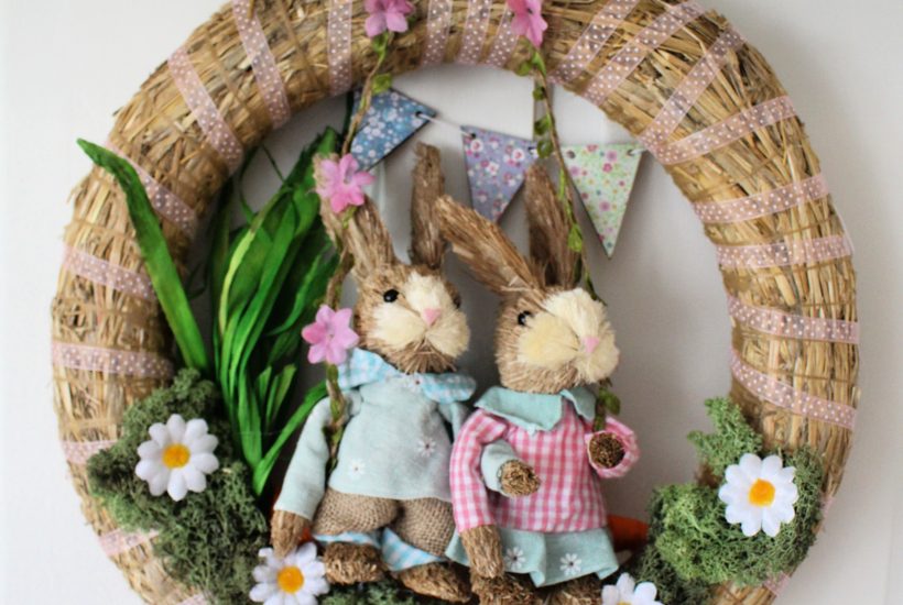 Spring wreath | Easter Wreath | Country Vibe | Natural wreath | wreath craft | DIY wreath #easter #springcraft #springdecor