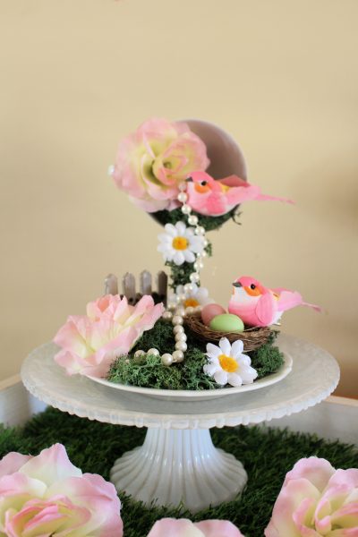 Floating tea cup and saucer craft mini garden