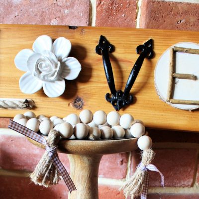 Random items and materials LOVE sign